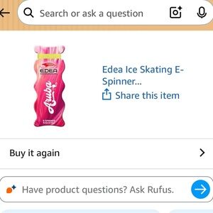 Edea Pink Ice Skating Spinner